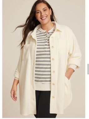 Maurices Super plush Longline shacket NWOT